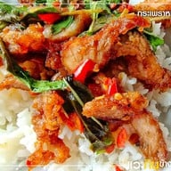 ข้าวหมูทอดอิ่มท้อง เอกชัย69 สูตรนายเบียร์ -