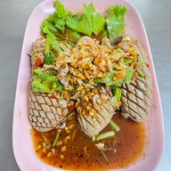 เมนูของร้าน เจ้คุ้ง ตลาดสวนหลวง ถนน ข้าวหลาม