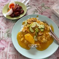 ข้าวแกงกะหรี่หมู ข้าวสตูลิ้นหมู