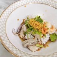 เมนูของร้าน ข้าวต้มปลากิมโป้ บรรทัดทอง