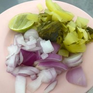 เมนูของร้าน ข้าวซอยคุณดำ ตลาดรามอินทรากม.2