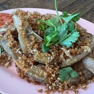 เมนูของร้าน บ้านไม้ริมน้ำ