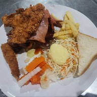 เมนูของร้าน อ้วนผอมสเต็กสามย่านจานดาวเทียม