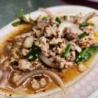 เมนูของร้าน ส้มตำเจ๊นงค์ริมน้ำวัดปริวาส ริมน้ำวัดปริวาส
