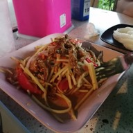 เมนูของร้าน ส้มตำชานชาลา วัดป่าเลไลยก์