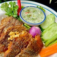 ข้าวปลาแกะน้ำพริกปลาทู