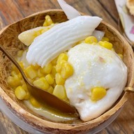 เมนูของร้าน ปี้บะป้าว ไอติมมะพร้าวน้ำหอม สันกำแพง