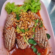 เมนูของร้าน เจ้คุ้ง ตลาดสวนหลวง ถนน ข้าวหลาม