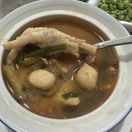 เมนูของร้าน กรุงเก่าขนมจีนน้ำยาปูและสลัดเพื่อสุขภาพ