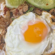 ข้าวน้ำพริกกะปิปลาทู&ข้าวหมูทอดน้ำจิ้มแจ่ว (บางพระ)