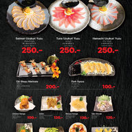 เมนูของร้าน JUNICHI Japanese Restaurant