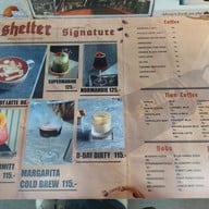 เมนู Shelter Specialty Coffee มหาวิทยาลัยรังสิต