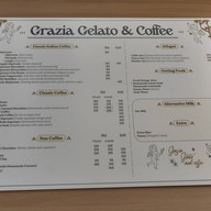 เมนูของร้าน Grazia Gelato & Coffee CentralWorld CentralWorld