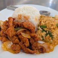 เมนูของร้าน อ้วนผอมสเต็กสามย่านจานดาวเทียม