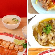 ข้าวมันไก่ตอนบุญทวี กะเพราถาด ข้าวขาหมู ปตท.(ขาเข้า) ปตท. เพชรธณวรรณ