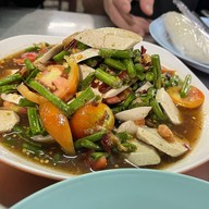 เมนูของร้าน ส้มตำป้าป่อง เจ็ดยอด