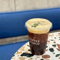 เมนูของร้าน Coffee World สนามบินสุวรรณภูมิ