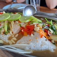 เมนูของร้าน ครัวไข่มุก สะพานปลา ชะอำ