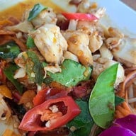 เมนูของร้าน ครัวไข่มุก สะพานปลา ชะอำ