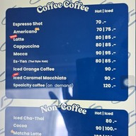 เมนู Kalm Coffee.bkk
