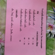 เมนู ก๋วยเตี๋ยวต้มยำแม่น้อย