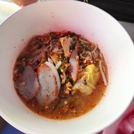 เมนูของร้าน ก๋วยเตี๋ยวเจ้สั้นต้มยำมะนาว