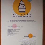 เมนู Pärlans Konfektyr Stockholm