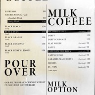 เมนู Piccolo Kafe