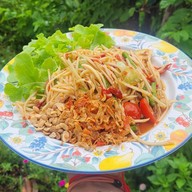 เมนูของร้าน ส้มตำแซ่บนัวร์ ตลาดบริบูรณ์