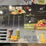 เมนู n’ Cafe’ & Farm