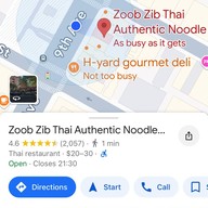 Zoob zib Authentic Thai Noodle New York