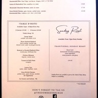 เมนู The Dome Edinburgh