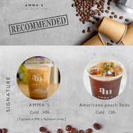 เมนู AMMA 'S specialty coffee -