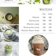 เมนู AMMA 'S specialty coffee -