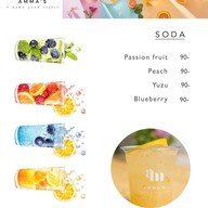 เมนู AMMA 'S specialty coffee -