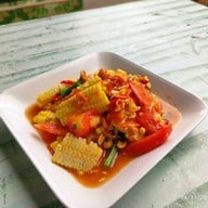 เมนูของร้าน ไก่ย่างลืมผัว ยำ ส้มตำ ลาบ น้ำตก บางบ่อ