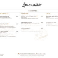 เมนู Living Room at Ad Lib Bangkok