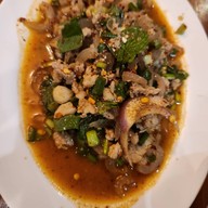 เมนูของร้าน ร้านป้าแดงลาบอุบล สาขา 1