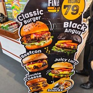 เมนู FIN Burger حلال ซอย รามคำแหง4