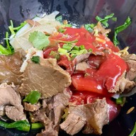 เมนูของร้าน ก๋วยเตี๋ยวเนื้อ ศรเดชโภชนา