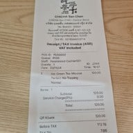 เมนู CHICHA San Chen CentralWorld