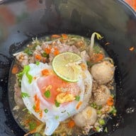 เมนูของร้าน เตี๋ยวต้มยำมะนาวสด ไข่ออนเซ็น