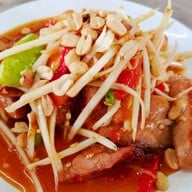 เมนูของร้าน ร้านส้มตำเจ๊หอมอุดร