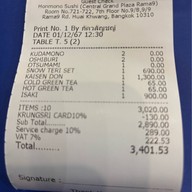 Honmono Sushi เซ็นทรัลพระราม9