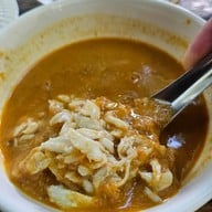 เมนูของร้าน ขนมจีนต้นก้ามปู วัดจันทร์
