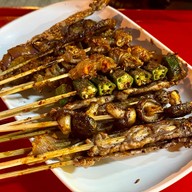 เมนูของร้าน ปิ้งย่างหม่าล่าหน้าแบงค์