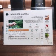 เมนู TONARI Coffee House and Matcha Specialty ราชพฤกษ์