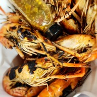 กุ้งเผา สะใภ้ริมน้ำ ตลาดกลางอยุธยา