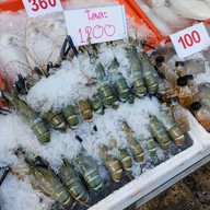 กุ้งเผา สะใภ้ริมน้ำ ตลาดกลางอยุธยา