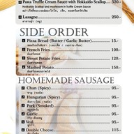 เมนู Mr. Chan & Miss Pauline Pizzeria Restaurant